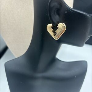Gold Heart Earrings